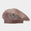 Vintage Floral Rhinestones Knit Portable Beret Cap MK2COW6W6HAT227