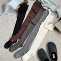 Simple Solid Color Over Knee High Socks 6W8FSO1008