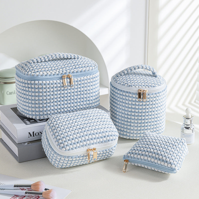 Velvet Travel Makeup Bag - DippedShop Wholesale - #8403