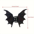 Gothic Style Halloween Matte Bat Wing Hair Claw 6W6HCP1314