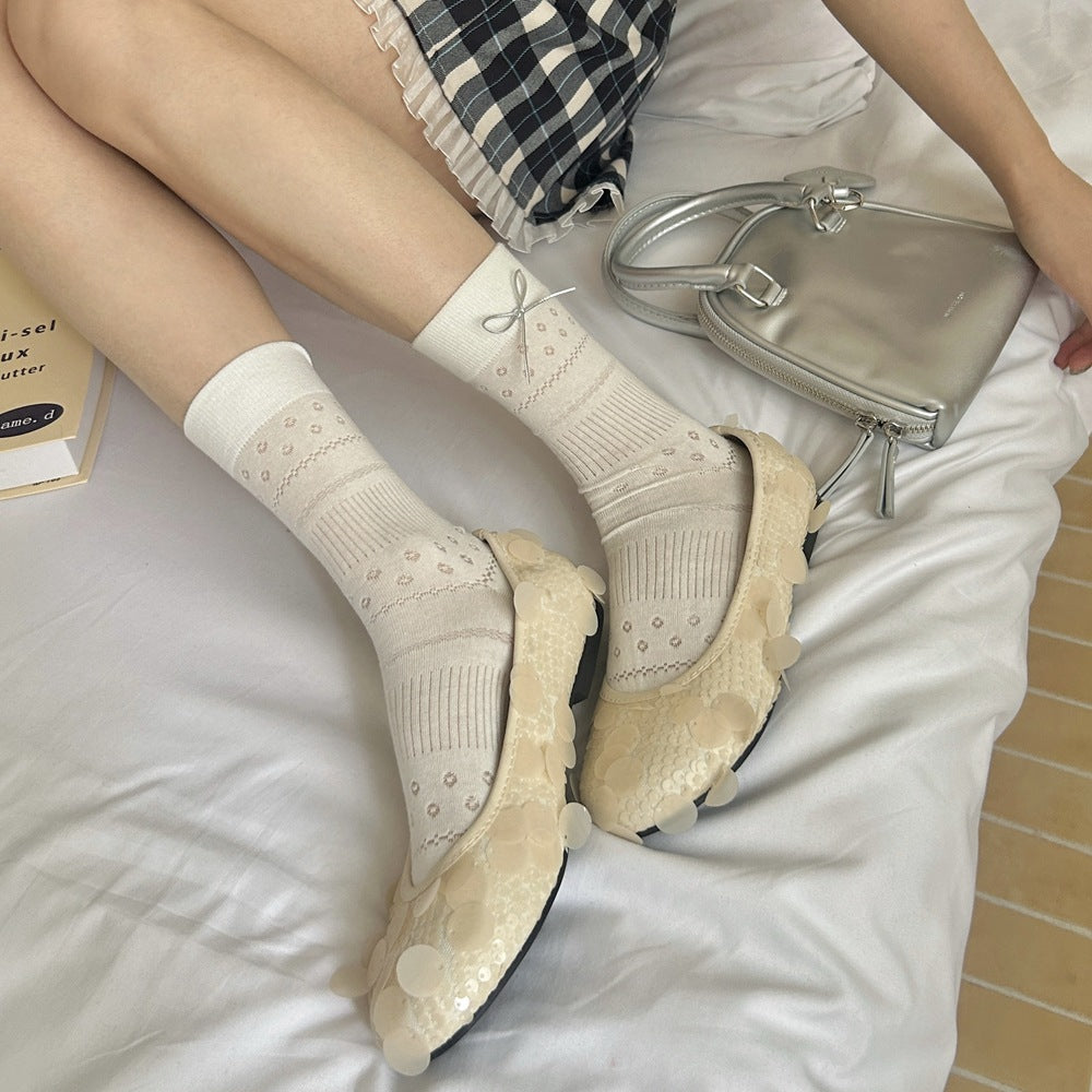 Cute Bow Knot Socks - DippedShop Wholesale - #9203