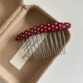 Polka Dot Oval Bangs Hair Comb Clip MK2MBEP6W6HPN10