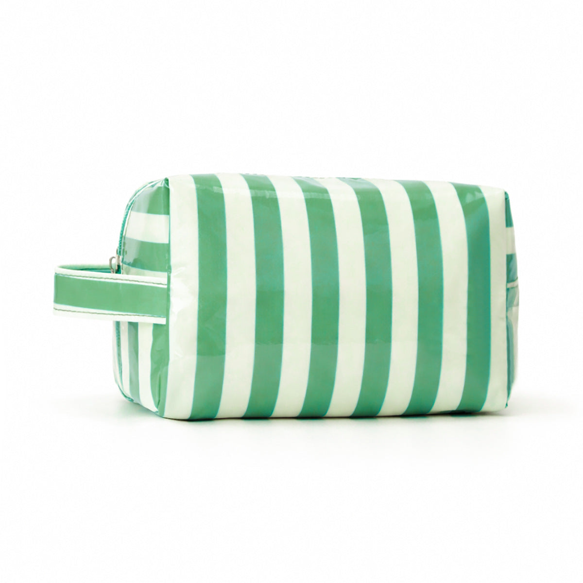 Simple Color Block Striped PVC Cosmetic Bag MK2BLW6C5CO07