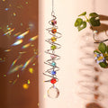 Creative Iridescent Crystal Ball Spiral Hanging Suncatcher MK2CZAS6H7HLS66