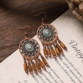 Boho Wooden Dangle Earrings - DippedShop Wholesale - #6371