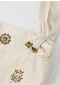 Vintage Beaded Flower Large Capacity Shoulder Bag 6S10BBG1458