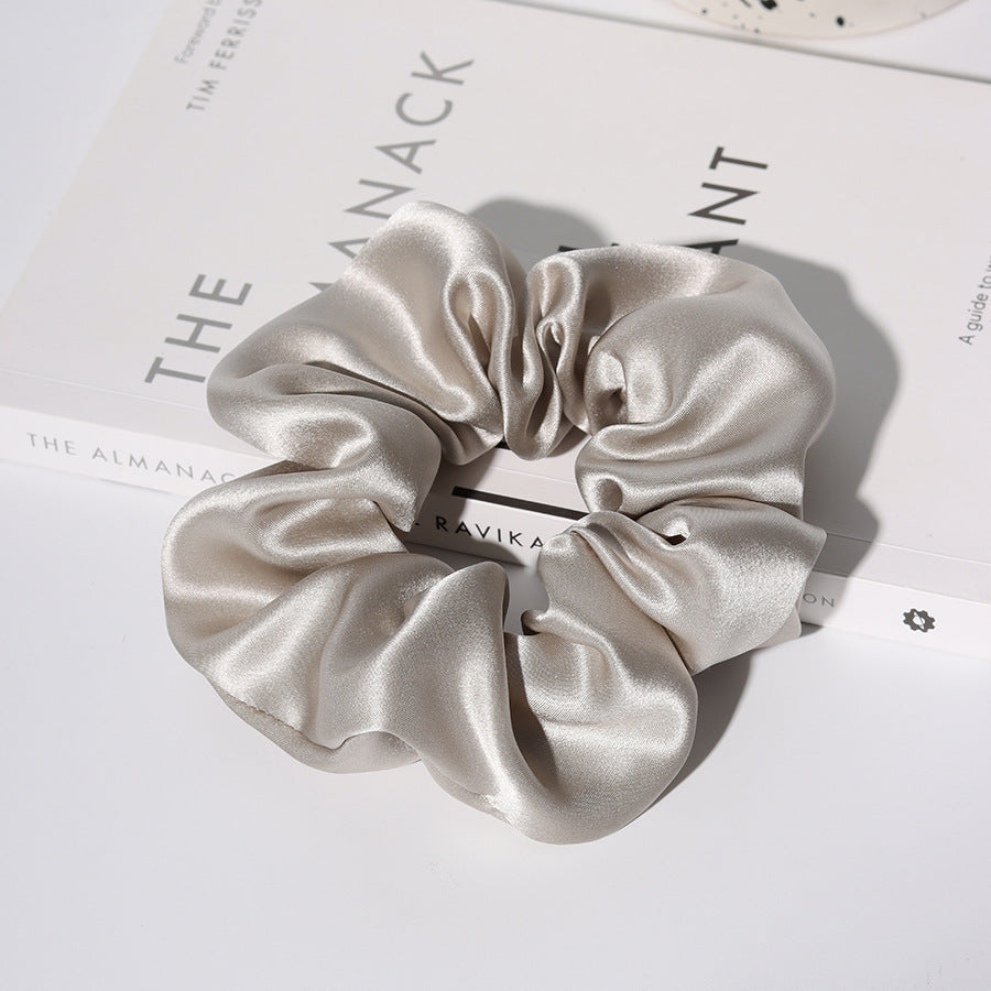 Simple Solid Color Silk Hair Scrunchies 6W6HSR330
