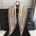 Stylish Camellia Print Lightweight Silk Scarf MK2BLW6W6NSI49