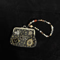 Denim Kiss-Lock Coin Purse - DippedShop Wholesale - #9427