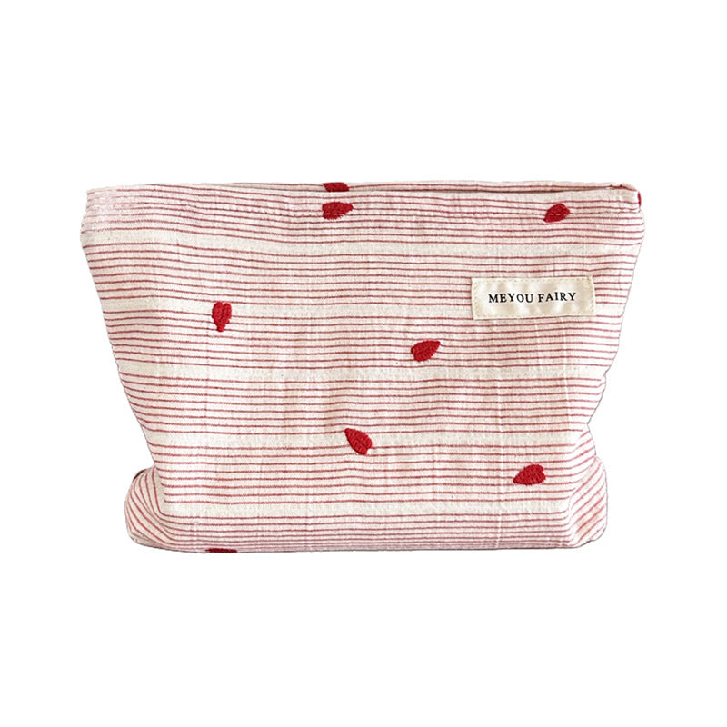 Striped Color Block Makeup Bag - DippedShop Wholesale - #0931