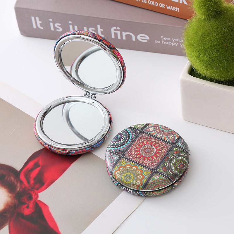 Round Foldable Double-sided Makeup Mirror MK2PPFN6CT5MR37