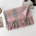 Classic Plaid Thicken Fringe Shawl - DippedShop Wholesale - #5187