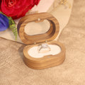 Oval Walnut Ring Box - DippedShop Wholesale - #1011
