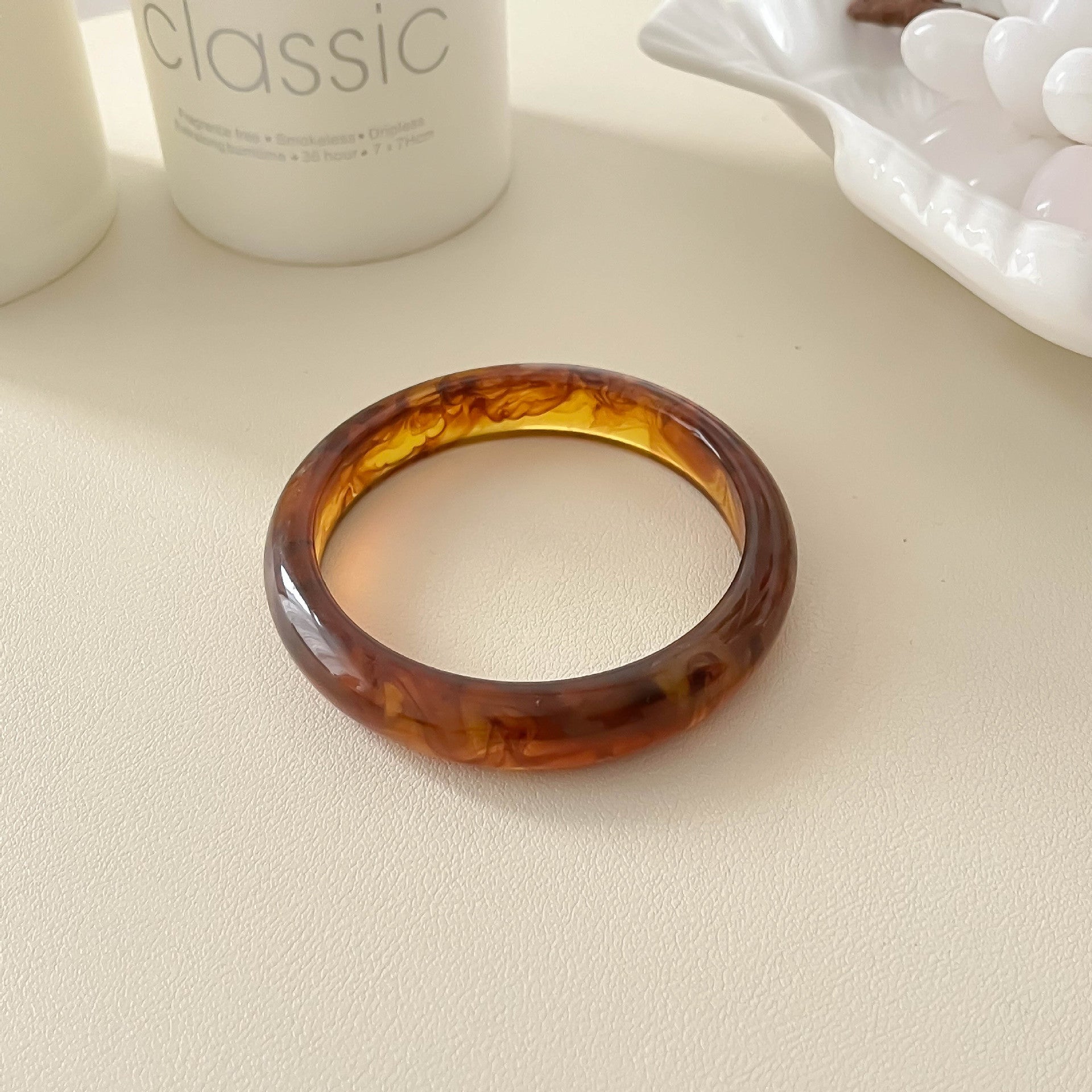 Trendy Geometric Resin Stackab - DippedShop Wholesale - #6307