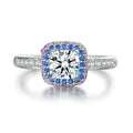Electroplated Sparking Cubic Zirconia Geometric Ring 8ZA6JRG211T