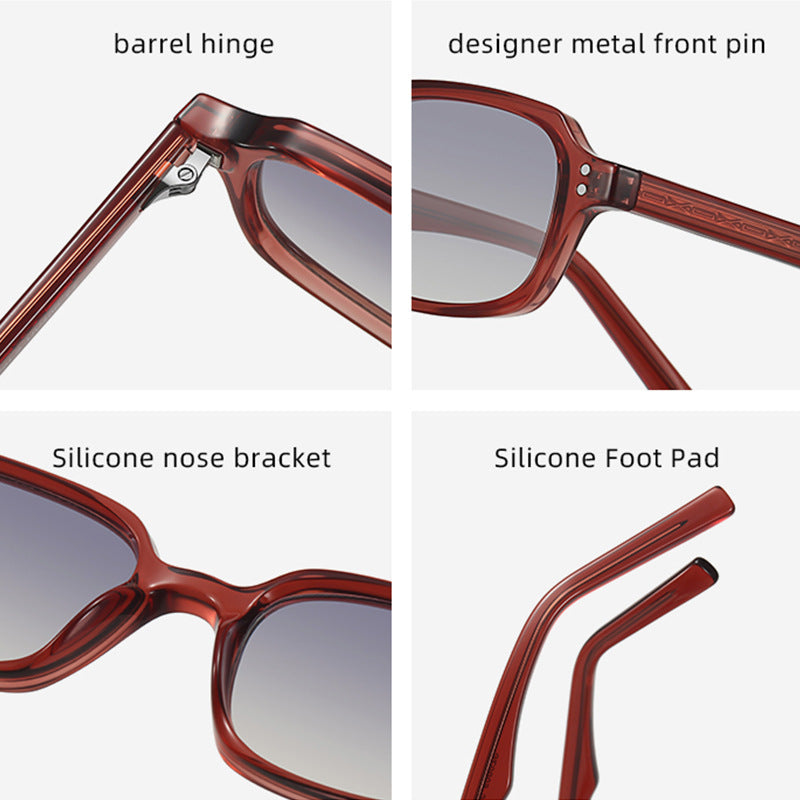 Vintage Acetate Square Sunglasses - DippedShop Wholesale - #2131