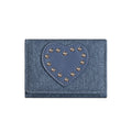 Vintage Heart Shape Metal Stud Wallet 6S10BWB124
