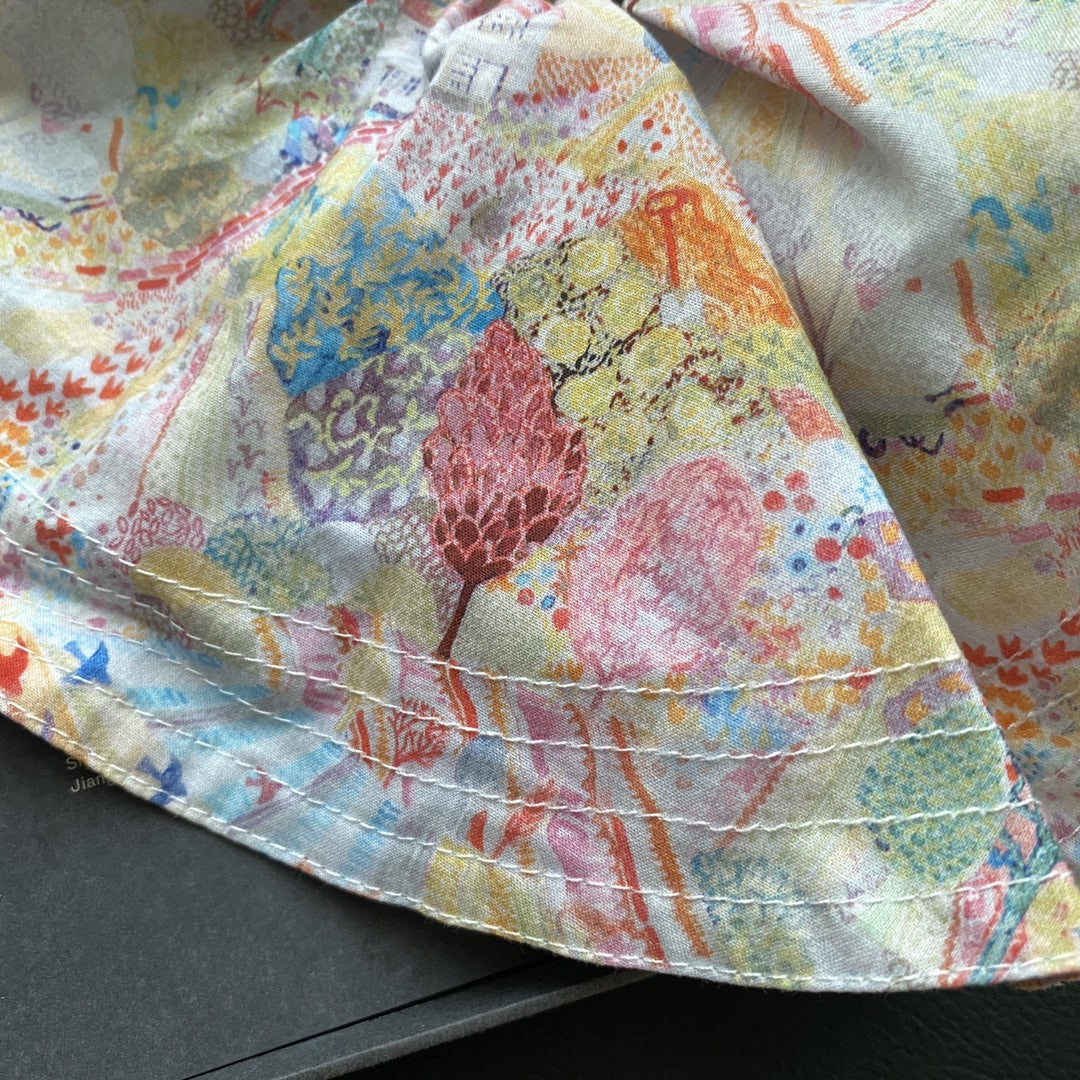 Floral Print Hair Scrunchie - DippedShop Wholesale - #5011