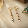 Natural Shell Beaded Dangle Earrings - DippedShop Wholesale - #3443