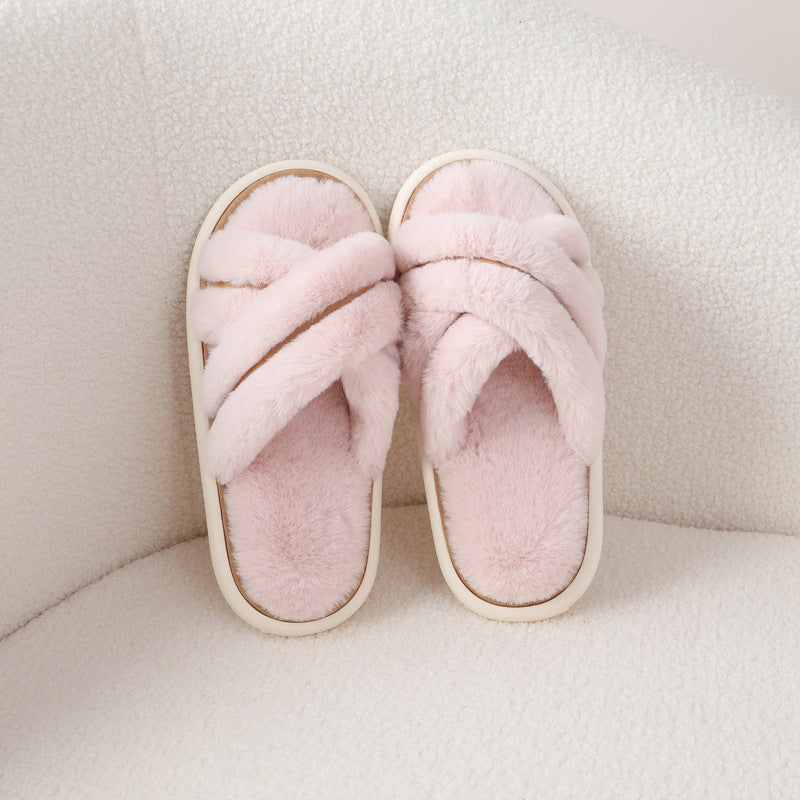 Indoor Plush Non-Slip Slippers - DippedShop Wholesale - #1747
