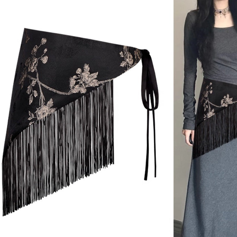 Bohemian Jacquard Triangle Waist Wrap Hip Scarf MK2BW6W1SL12