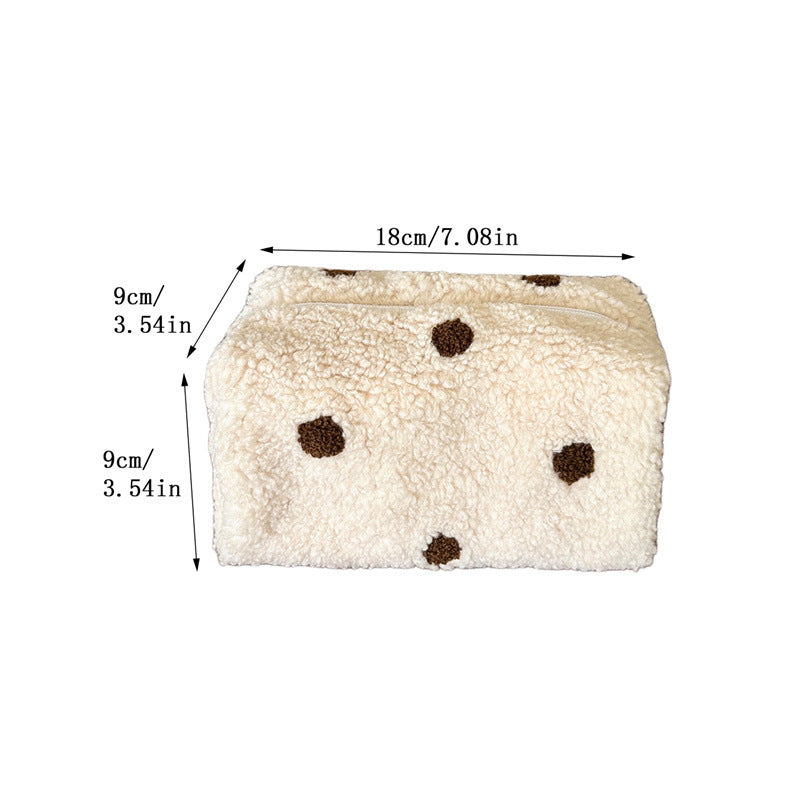Fuzzy Plush Cosmetic Bag - DippedShop Wholesale - #2979