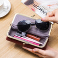Retro Leather Sunglasses Case - DippedShop Wholesale - #1235