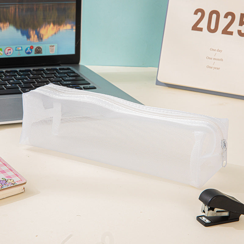 Minimalist Transparent Mesh Portable Pencil Poch 6S10BOB1051
