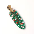 Christmas Print No Crease Duck Billed Hair Clip 6W6HPN97
