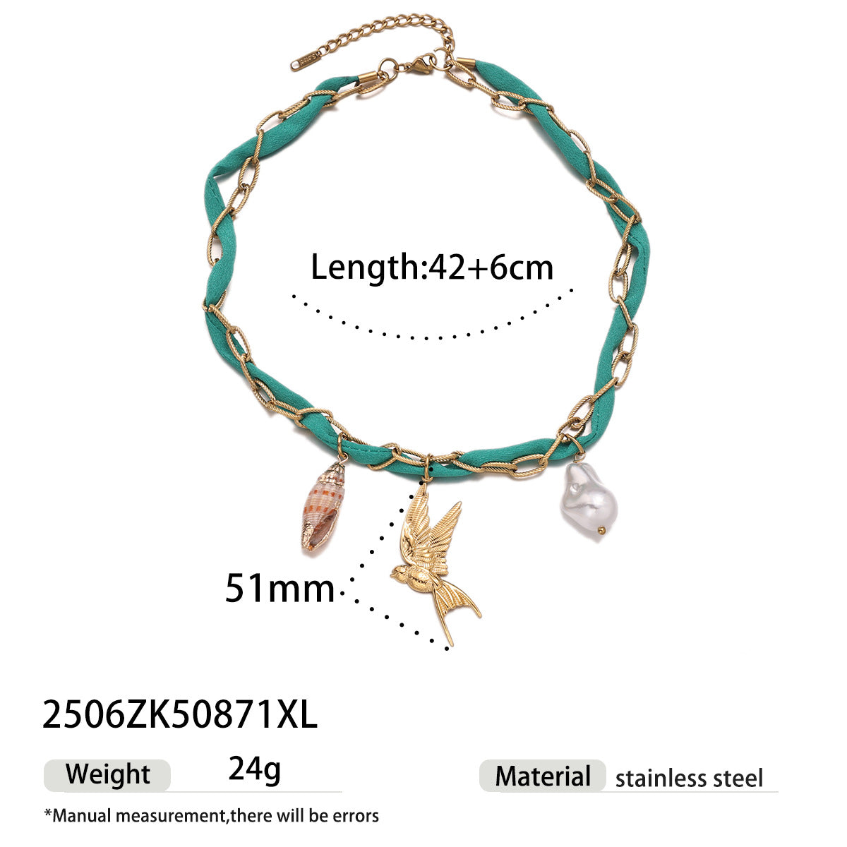 Stainless Steel Silk Chain Necklace - DippedShop Wholesale - #7331