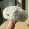 Flecked Tweed Beret Hat - DippedShop Wholesale - #4707