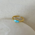 Open Pearl Rhinestone Ring - DippedShop Wholesale - #6339