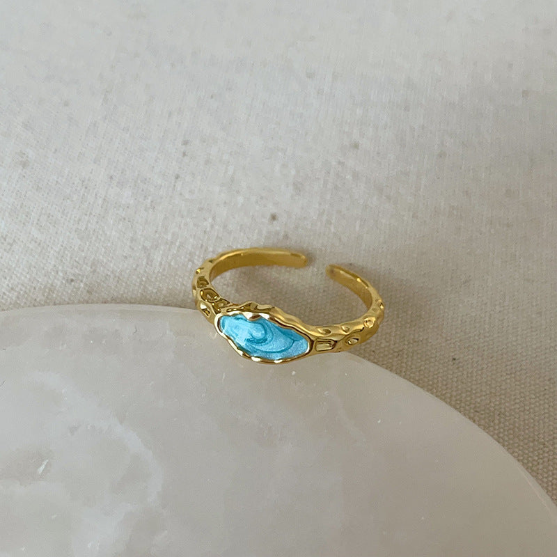 Open Pearl Rhinestone Ring - DippedShop Wholesale - #6339