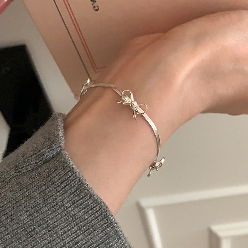 Bow Knot Charm Bracelet - DippedShop Wholesale - #6755