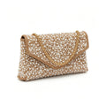 Elegant Pearl Square Evening Purse Handbag 6W10BBG1972