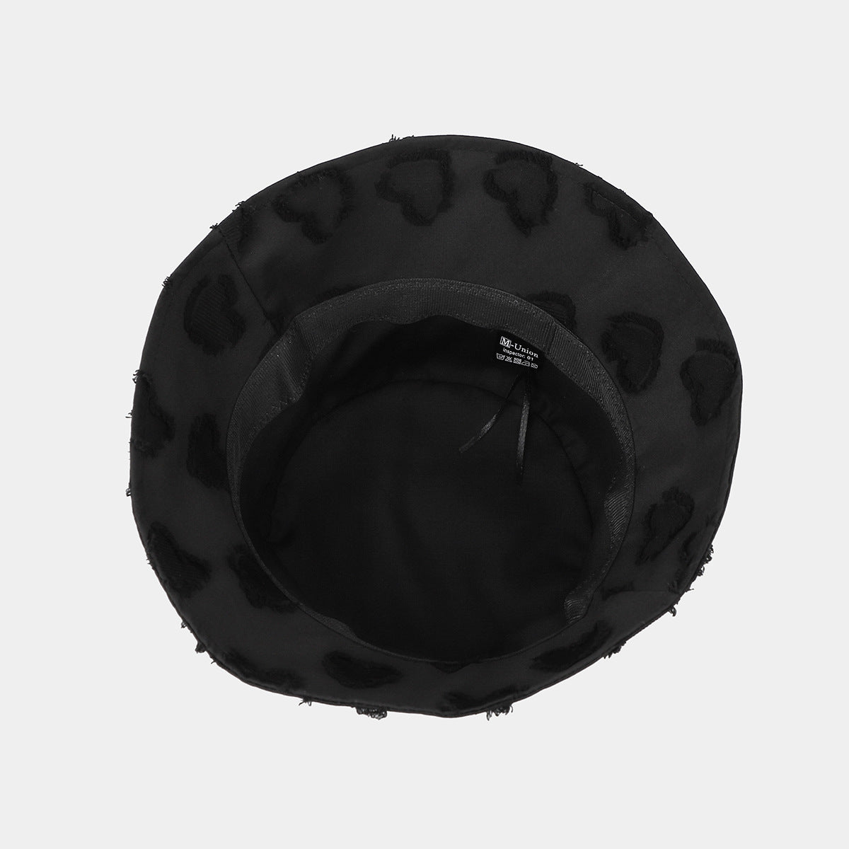Fashion Distressed Frayed Heart  Versatile Bucket Hat 8BK6HAT182L