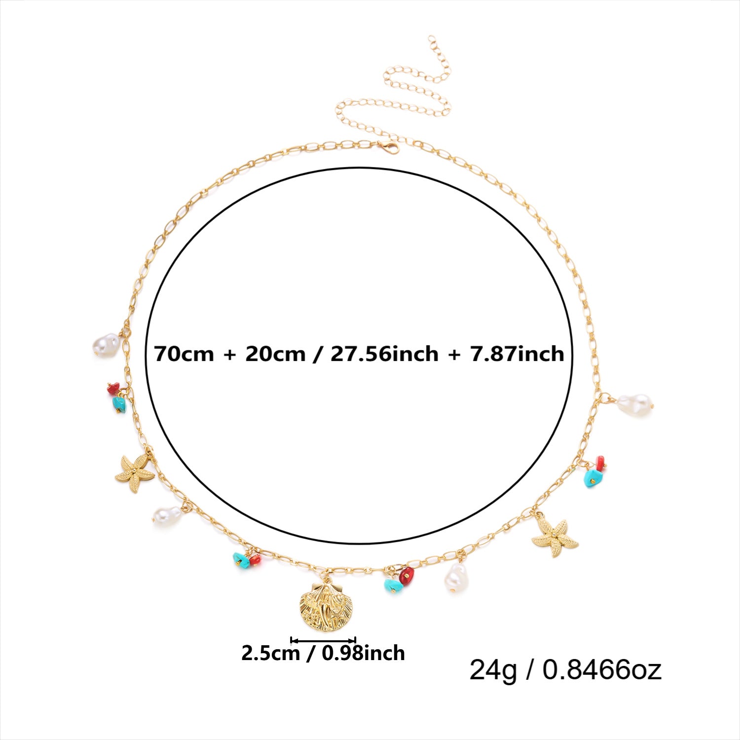 Cute Ocean Animal Charm Link Waist Chain 8ZA6JBC99T