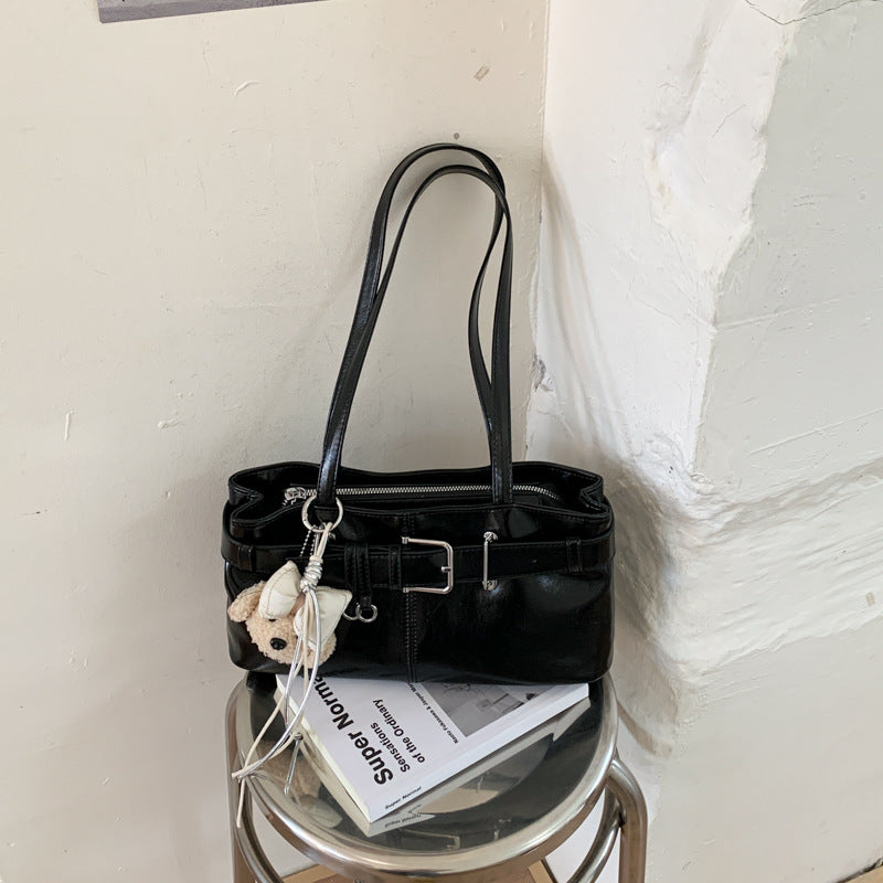 Vintage Buckle Commuter Baguette Shoulder Bag 6W10BBG2411