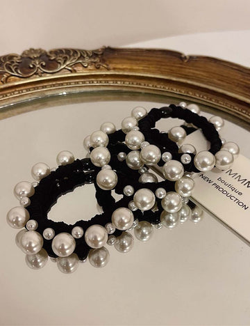 Pearl Beaded Hair Tie - DippedShop Wholesale - #6019
