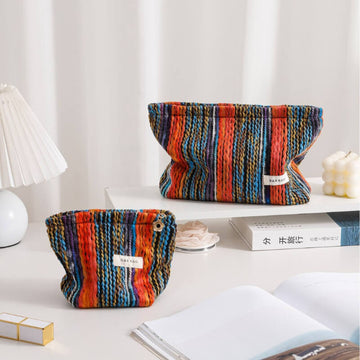 Vintage Knitted Travel Makeup Bag DP25C588
