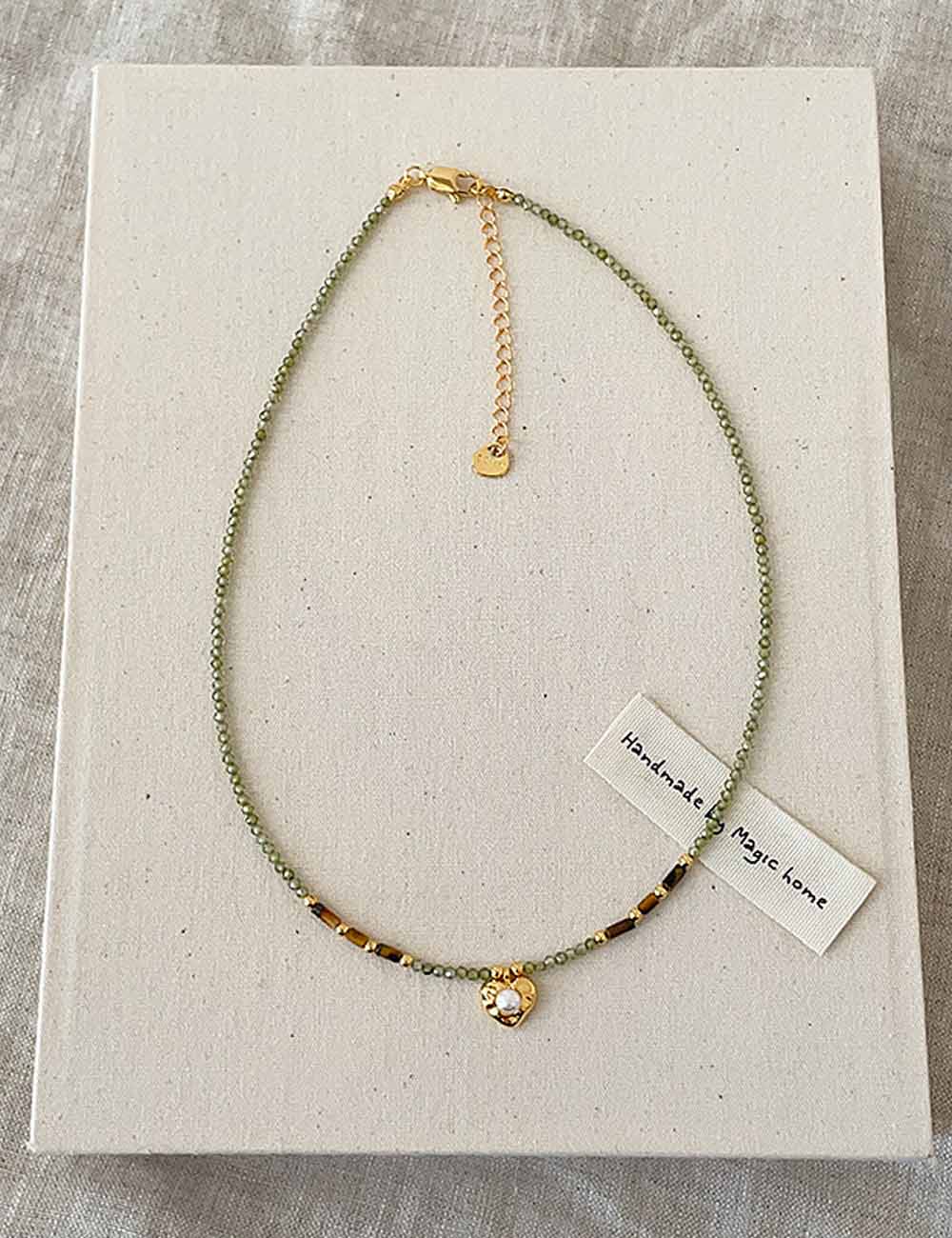 Crystal Heart Beaded Choker - DippedShop Wholesale - #5107