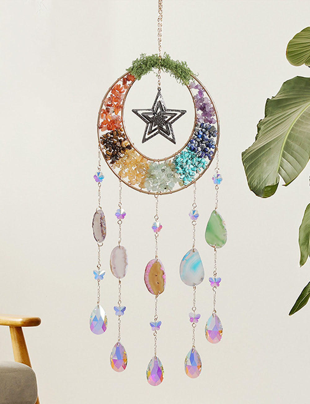 Moon Agate Suncatcher - DippedShop Wholesale - #8531