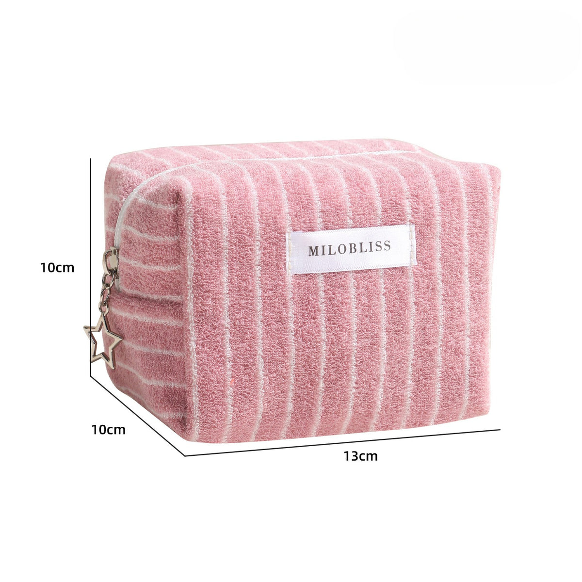 Simple Color Block Striped Portable Cosmetic Bag 6C5CO268