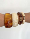 Vintage Amber Acrylic Bracelets - DippedShop Wholesale - #2147