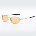 Polarized Metal Oval Sunglasses - DippedShop Wholesale - #3587
