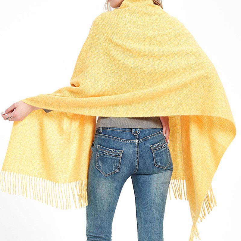 Winter Thick Warm Shawl Tassel Soft Scarf DP25G571