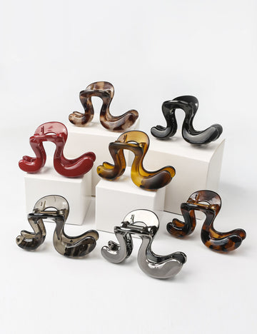 Large Geometric Claw Clip - DippedShop Wholesale - #7219