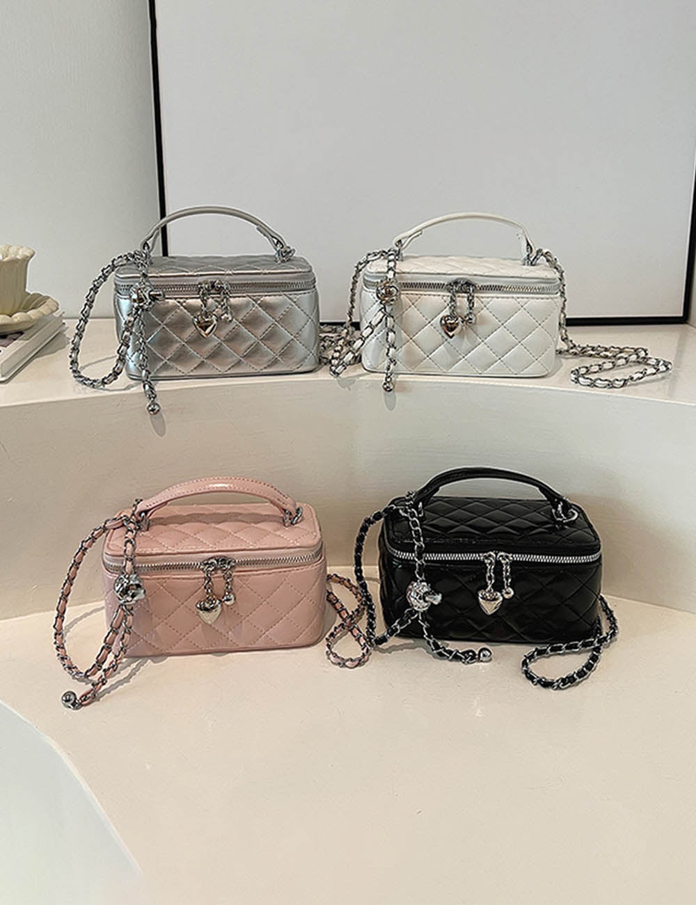 Luxury Quilted Crossbody Bag - DippedShop Wholesale - #3859
