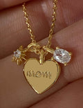 Gold Plated Heart Necklace - DippedShop Wholesale - #5043