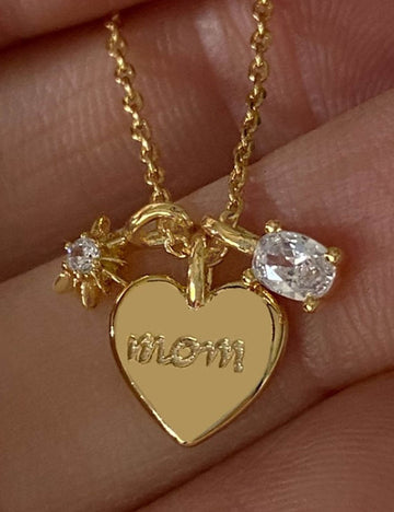 Gold Plated Heart Necklace - DippedShop Wholesale - #5043